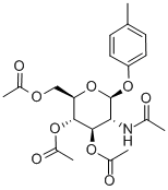 Structure of 4-METHYLPHENYL 2-ACETAMIDO-3,4,6-TRI-ACETYL-2-DEOXY-BETA-D-GLUCOPYRANOSIDE