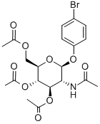 4-BROMOPHENYL 2-ACETAMIDO-3,4,6-TRI-O-ACETYL-2-DEOXY-B-D-GLUCOPYRANOSIDE结构式