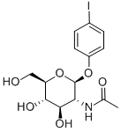 Structure of 4-IODOPHENYL 2-ACETAMIDO-2-DEOXY-BETA-D-GLUCOPYRANOSIDE