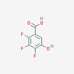 Structure of 2,3,4-trifluoro-5-hydroxybenzoic acid