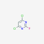 Structure of Pyrimidine, 4,6-dichloro-2-fluoro-