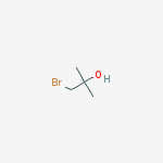 Structure of 1-bromo-2-methylpropan-2-ol