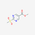 Structure of 5-Pyrimidinecarboxylic acid, 2-(methylsulfonyl)-, methyl ester