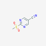5-Pyrimidinecarbonitrile, 2-(methylsulfonyl)-结构式