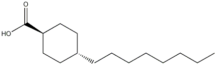 Structure of cyclohexanecarboxylic acid, 4-octyl-, trans-