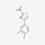 Structure of 2-AMINO-4-(4'-FLUORO-3'-METHYL)PHENYLTHIAZOLE