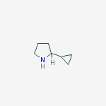 Structure of 2-cyclopropylpyrrolidine