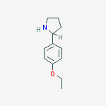 Structure of 2-(4-Ethoxyphenyl)pyrrolidine