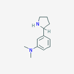 Structure of N,N-Dimethyl-3-(2-pyrrolidinyl)aniline