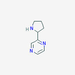 2-(2-Pyrrolidinyl)pyrazine结构式