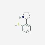 Structure of 2-[2-(methylsulfanyl)phenyl]pyrrolidine