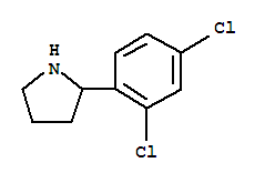 Structure of Pyrrolidine,2-(2,4-dichlorophenyl)-