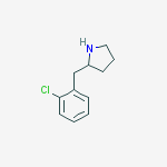 2-(2-CHLOROBENZYL)PYRROLIDINE结构式