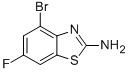 Structure of 2-Amino-4-bromo-6-fluorobenzothiazole