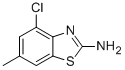 Structure of 2-BENZOTHIAZOLAMINE,4-CHLORO-6-METHYL-