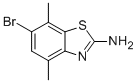 Structure of 2-BENZOTHIAZOLAMINE, 6-BROMO-4,7-DIMETHYL-
