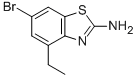 Structure of 2-BENZOTHIAZOLAMINE, 6-BROMO-4-ETHYL-