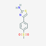 2-Amino-4-[4-(methylsulfonyl)phenyl]thiazole结构式