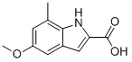 Structure of 5-METHOXY-7-METHYLINDOLE-2-CARBOXYLIC ACID