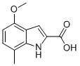 Structure of 4-METHOXY-7-METHYL-1H-INDOLE-2-CARBOXYLIC ACID