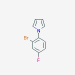 1-(2-bromo-4-fluorophenyl)pyrrole结构式