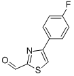 Structure of 4-(4-FLUOROPHENYL)-1,3-THIAZOLE-2-CARBALDEHYDE