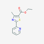 Structure of ethyl 4-methyl-2-pyridin-2-yl-1,3-thiazole-5-carboxylate