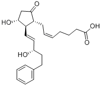 Structure of 17-PHENYL TRINOR PROSTAGLANDIN E2
