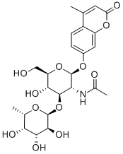 Structure of 4-Methylumbelliferyl 2-Acetamido-2-deoxy-3-O-(a-L-fucopyranosyl)-b-D-glucopyranoside