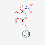 BENZYL 4-C-NITROMETHYLENE-B-D-ARABINOPYRANOSIDE结构式