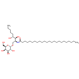 Structure of N-[(2S,3S,4R)-1-(alpha-D-galactopyranosyloxy)-3,4-dihydroxynonan-2-yl]tetracosanamide