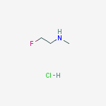 Structure of Ethanamine, 2-fluoro-N-methyl-, hydrochloride