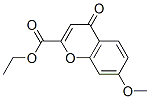 ethyl 7-methoxy-4-oxo-chromene-2-carboxylate结构式