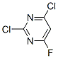 Structure of 2,4-DICHLORO-6-FLUOROPYRIMIDINE