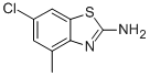 Structure of 2-Benzothiazolamine,6-chloro-4-methyl-