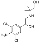 Structure of 2-{[2-(4-amino-3,5-dichlorophenyl)-2-hydroxyethyl]amino}-2-methylpropan-1-ol