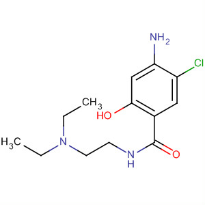 Structure of Benzamide, 4-amino-5-chloro-N-[2-(diethylamino)ethyl]-2-hydroxy-
