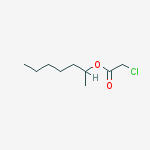 1-methylhexyl chloroacetate结构式