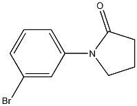 Structure of 1-(3-bromophenyl)pyrrolidin-2-one