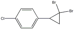 Structure of Benzene, 1-chloro-4-(2,2-dibromocyclopropyl)-
