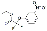 Structure of Difluoro-(3-nitro-phenoxy)-acetic acid ethyl ester