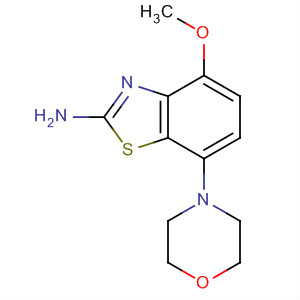 Structure of 2-Benzothiazolamine, 4-methoxy-7-(4-morpholinyl)-