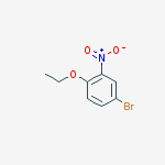 Structure of Benzene, 4-bromo-1-ethoxy-2-nitro-
