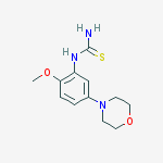Structure of 1-(2-methoxy-5-morpholinophenyl)thiourea