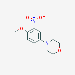 4-(4-methoxy-3-nitrophenyl)morpholine结构式