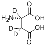Structure of L-ASPARTIC-2,3,3-D3 ACID