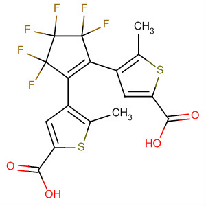 Structure of 2-Thiophenecarboxylic acid,4,4'-(3,3,4,4,5,5-hexafluoro-1-cyclopentene-1,2-diyl)bis[5-methyl-