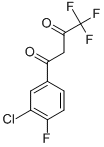 1-(3-Chloro-4-fluorophenyl)-4,4,4-trifluoro-1,3-butanedione结构式