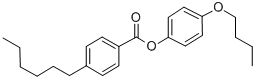Structure of 4-N-BUTYLOXYPHENYL 4-N-HEXYLBENZOATE