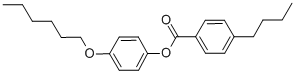 Structure of 4-N-BUTYLBENZOIC ACID 4-N-HEXYLOXYPHENYL ESTER